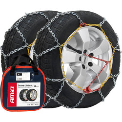 Amio KN-50 Αντιολισθητικές Αλυσίδες Χιονιού με Πάχος 12mm για Επιβατικό 2τμχ
