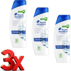 Head & Shoulders Classic Clean Αντιπιτυριδικό Σαμπουάν 1875ml (625ml*3)