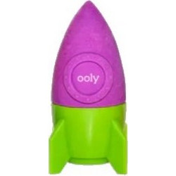 Ξύστρα μονή με δοχείο & Σβήστρα Blast Off - Green & Purple - Ooly