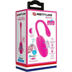 Pretty Love Doreen Egg Δονητής Egg για Ζευγάρια με App Control 19cm Ροζ