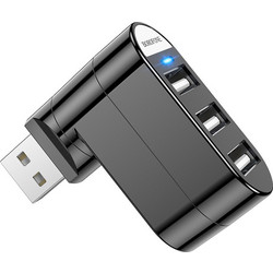 Borofone DH3 USB Hub 2.0 USB-A με 3 Θύρες USB-A