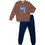 Funky Παιδικό Σετ Φόρμας Καφέ Navy Μπλε 223-117153-3