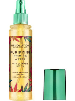 Makeup Revolution Cannabis Sativa Purifying Priming Water Primer Προσώπου Ματιών & Χειλιών Υγρό σε Spray 100ml