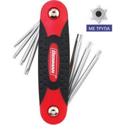 BENMAN 70405 Σειρά κλειδιά Torx T10-T40 αναδιπλούμενα (7 τεμ)