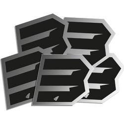 ΑΥΤΟΚΟΛΛΗΤΑ ΜΗΧΑΝΗΣ MOTOCROSS & ENDURO RACING Νo. 3 ΜΑΥΡΟ - ΑΣΗΜΙ UFO AD02481-KS3