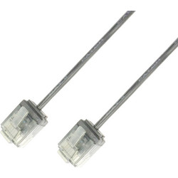 Techly U/UTP Cat.6 Καλώδιο Δικτύου Ethernet 1m White ICOC U6-SLIM-010T