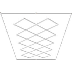 VEVOR τετράγωνα LED φώτα γκαράζ 88000LM 14 πλέγματα Φωτεινό φωτιστικό καταστήματος με λεπτομέρειες αυτοκινήτου