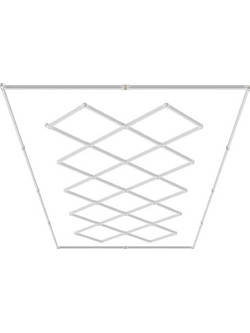 VEVOR τετράγωνα LED φώτα γκαράζ 88000LM 14 πλέγματα Φωτεινό φωτιστικό καταστήματος με λεπτομέρειες αυτοκινήτου