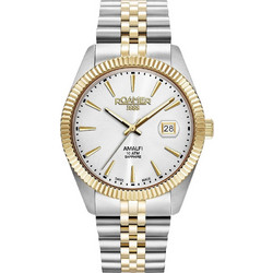 Roamer Ανδρικό Ρολόι με Ασημί Χρυσό Μεταλλικό Μπρασελέ R852833471120