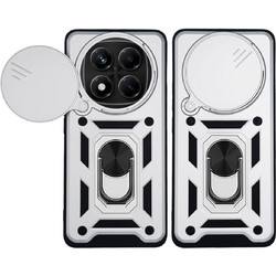 Sonique Ring Armor CamPro Θήκη Xiaomi Redmi Note 14 Pro 4G Silver