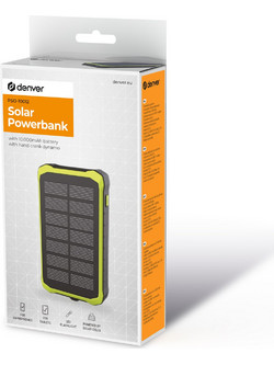 Denver PSO-10012 Ηλιακό Power Bank 10000mAh Green
