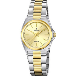 Festina Γυναικείο Ρολόι με Ασημί Χρυσό Μεταλλικό Μπρασελέ F20556/3