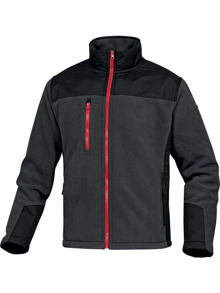 Ζακέτα Εργασίας Fleece Delta Plus - BRIGHTON2 Γκρι/Μαύρο - BLACK/GREY