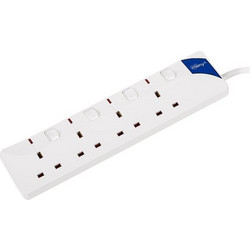 Πολύπριζο 4 Θέσεων LED 13 AMP - 1.5 m