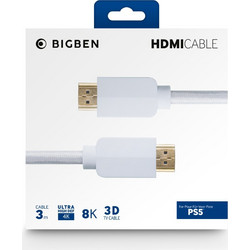Nacon Καλώδιο HDMI 2.1 Braided 3m White