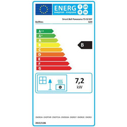Barbas Bellfires Smart Bell Panorama 73/52 Ενεργειακό Τζάκι Αερόθερμο Αερίου 7.2kW