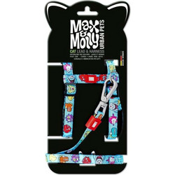 Max And Molly Σαμαράκι Γάτας με Λουρί Harness/Leasht Little Monster/1 Size