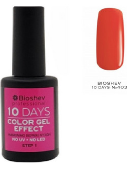 Bioshev 10 Days Color Gel Effect 403 Gloss Βερνίκι Νυχιών Μακράς Διαρκείας 11ml