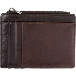 Ghetto Slim Leather Card Holder Wallet with Zipper Pocket | Minimalist RFID Style Άλλο/Πολύχρωμο