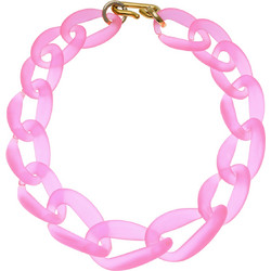 Ghetto Clear Chain Fashion Necklaces for Woman Purple