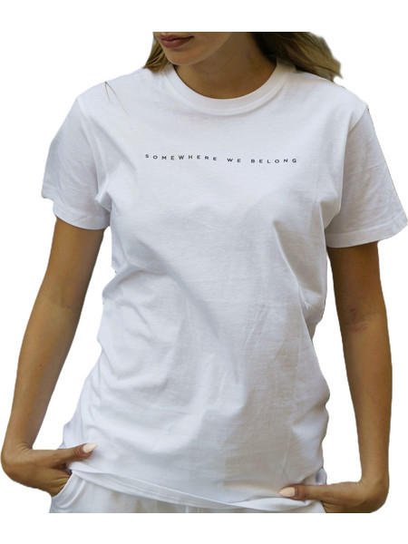 Ghetto Somewhere We Belong White T-Shirt | Unisex