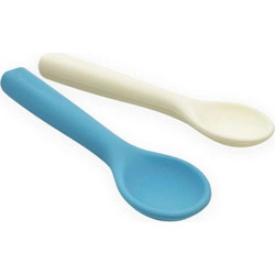 Σετ Κουτάλια Σιλικόνης Smikkels Blue (2τεμ.)