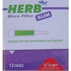 Vican Herb Micro Filter Slim 12 Πίπες