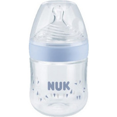 Nuk Nature Sense Πλαστικό Μπιμπερό με Θηλή Σιλικόνης κατά των Κολικών 0-6m Pink 150ml