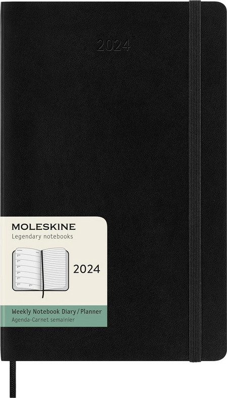 Moleskine 2024 12-Month Weekly Large Softcover Notebook