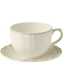 Gien Filet Green Σετ Φλιτζάνια Πρωινού Πράσινα 500ml 2τμχ L473537032