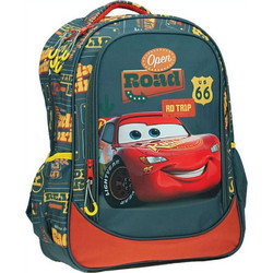 Gim Cars On The Road Σχολική Τσάντα Πλάτης Δημοτικού Πολύχρωμη 341-35031