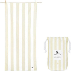 Dock & Bay Cabana Bora Πετσέτα Θαλάσσης Microfiber Μπεζ 90x200cm