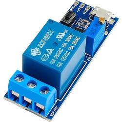 5V-30V Micro USB Power Adjustable Delay Relay Timer Control Module