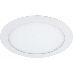 ΧΩΝΕΥΤΟ LED PANEL SLIM Φ225x20 18W 4000K 1530lm ΛΕΥΚΟ