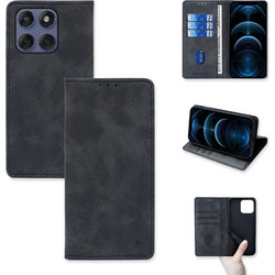 Sonique Vintage Magnet Wallet Θήκη Μαύρο (Motorola Edge 60 Fusion 5G)