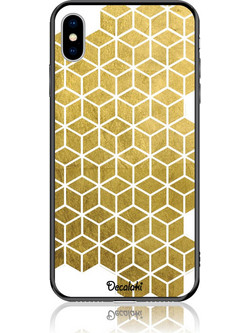 Gold Cubes Θήκη Κινητού Σχέδιο 50038 - iPhone, iPhone XS Max, Soft TPU Case