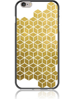Gold Cubes Θήκη Κινητού Σχέδιο 50038 - iPhone, iPhone 6/6S Plus, Soft TPU Case