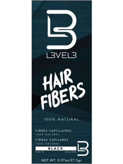 LEVEL3 BLACK HAIR FIBERS 27.5g
