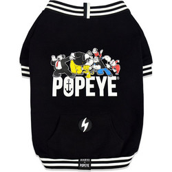 POPEYE BLACK SWEAT MEDIUM (DSW007)