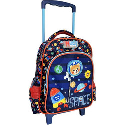 Must Space Bear Σχολική Τσάντα Τρόλεϊ Νηπιαγωγείου Μπλε 586309