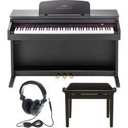 Hemingway DP-501 MKII Set Ηλεκτρικό Πιάνο Όρθιο με 88 Βαρυκεντρισμένα Πλήκτρα Black