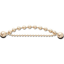Crocs Charms Jibbitz Gold and Crystal 10014512/Double Chain