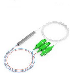 Fiber Optic PLC Splitter, Mini-Tube, 1 x SC/APC - 2x SC/APC G657A1 0.9mm (0908510)
