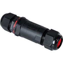 FAST-CONNECT 69916 Διπλός Ι Αδιάβροχος IP68 Σύνδεσμος Ταχείας Σύνδεσης & Διακλάδωσης Καλωδίων - 1 x Είσοδος & 1 x Έξοδος - Εσωτερική Τριπλή Κλέμα με Συμβατή Διατομή Καλωδίων 3 x 0.5mm έως 3 x 4mm - 45