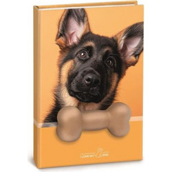 Lebez - Σημειωματάριο Squishy, I Love My Dog, Orange 10x15 81951