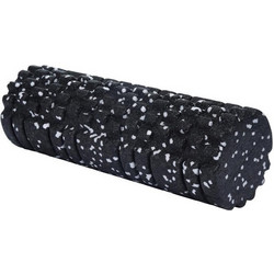 Foam roller γυμναστικής μαύρο λευκό Υ33xO14εκ