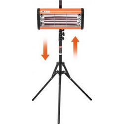VEVOR Φορητή/Σταθερή Υπέρυθρη Λάμπα Βαφής 2000W για Στέγνωμα Αυτοκινήτων LYSKQD2000W0THJVCV2