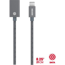 Kanex DuraBraid(TM) Adapter - USB-C To Usb 3.0 Type A Aluminium Adapter (Space Grey) - (KU3CAPV1-SG)
