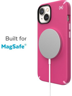 Speck Presidio2 Pro + MagSafe - Case for iPhone 15 Plus / 14 Plus with MICROBAN coating (Digitalpink / Blossompink / White) - (150115-3067)