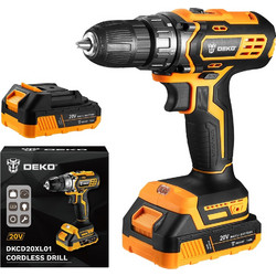 DeKo DKCD20XL01-H10S2 Δραπανοκατσάβιδο Μπαταρίας 20V 2x2Ah